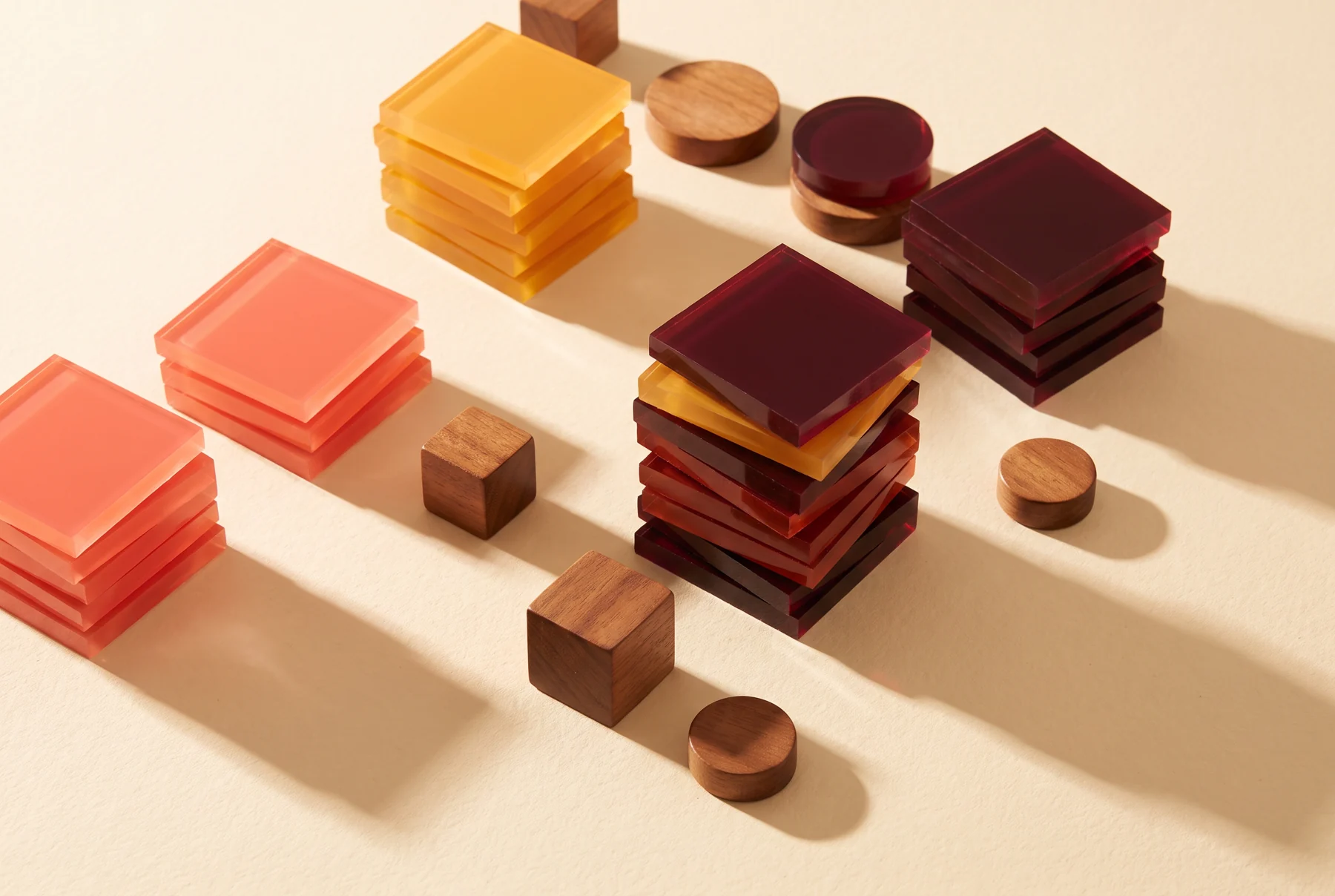 Transparent colored chart layers